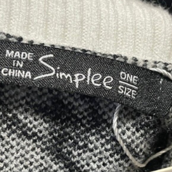 Womens Simplee houndstooth sweater vest OS - Picture 2 of 3